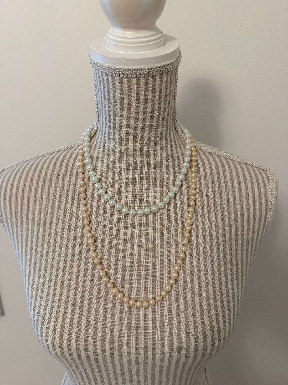 Set of Two Vintage Faux Pearls